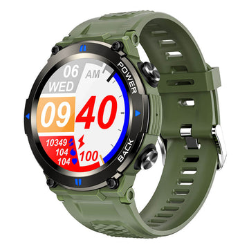 Findtime Military Smartwatch Blood Pressure Monitor Heart Rate Blood Oxygen Bluetooth Calling IP68 Waterproof